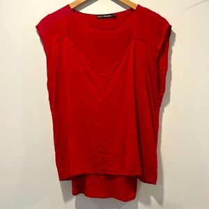 Flowy red shirt, Two ways | Kelly Madden | Size M